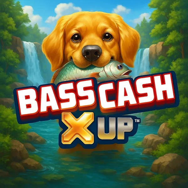 Bass Cash X UP logo by Alchemy Gaming Lizaro Casino
