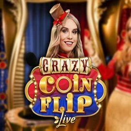 Crazy Coin Flip logo – Live Casino by Evolution at Lizaro Casino