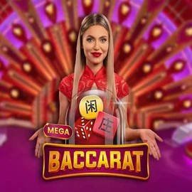 Mega Baccarat casino game by Pragmatic Play – featured logo at Lizaro Casino