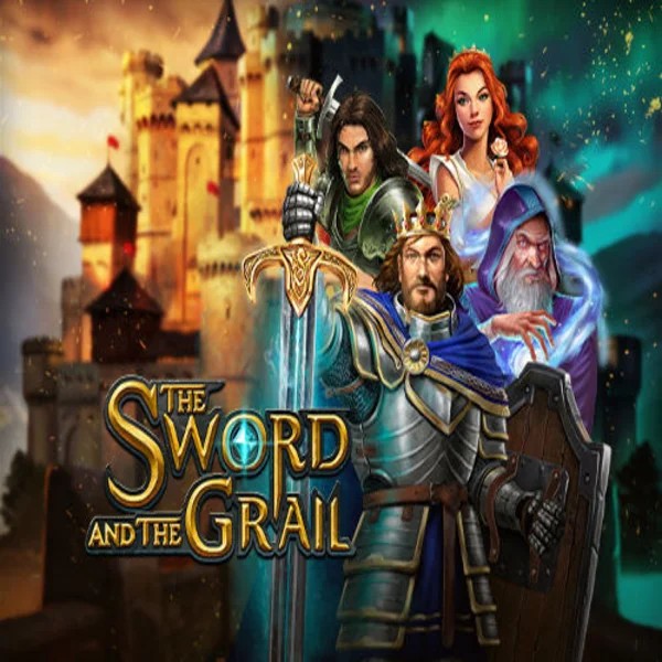 The Sword and the Grail slot visual from Play'n GO available on lizaroapp.com